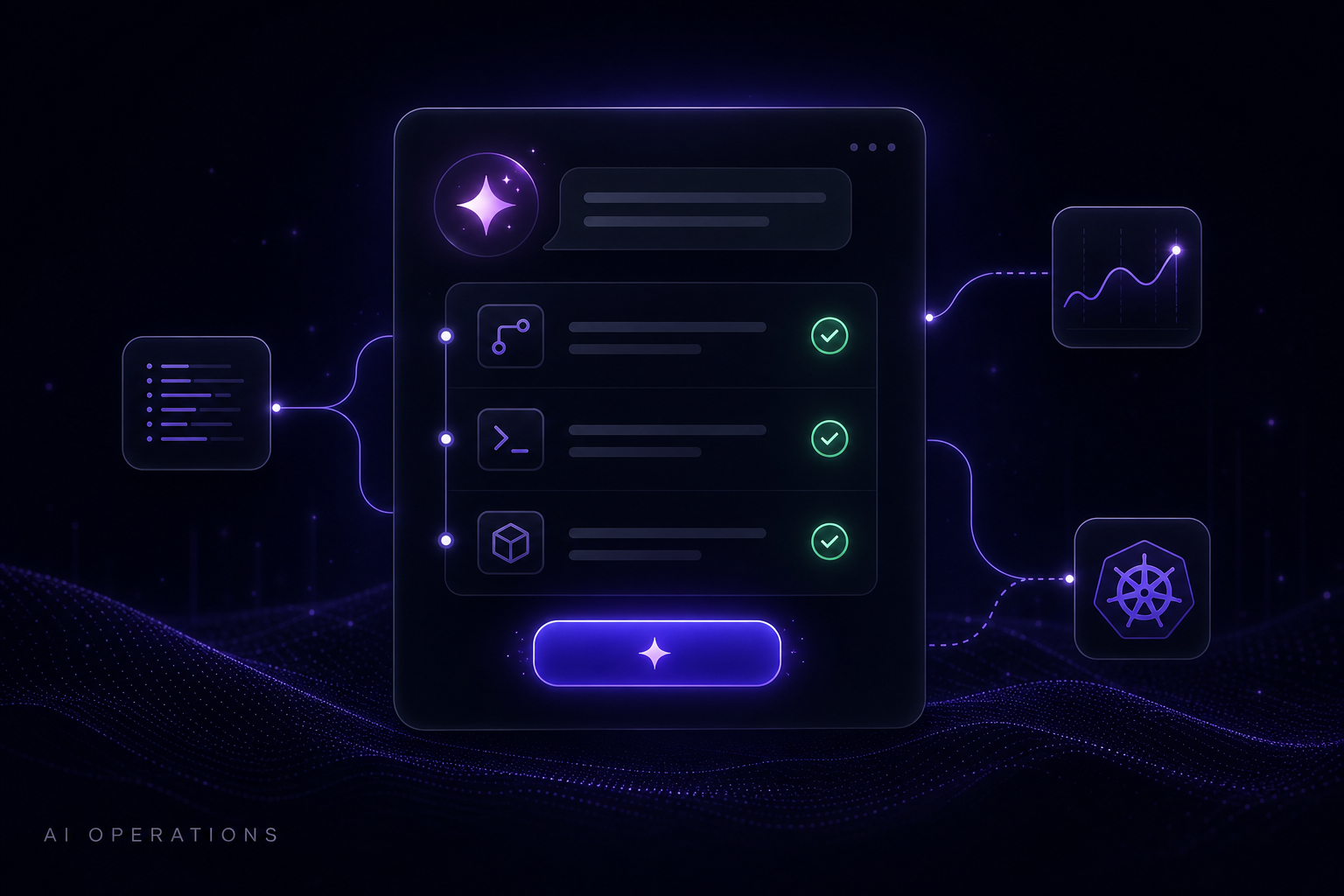 The AI assistant drafts a plan and waits for your approval